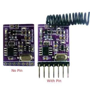 RFR1A04โมดูลการถ่ายทอด RFT1C04ที่มีการเข้ารหัส4CH DC 2.8-5V และถอดรหัสรีโมทคอนโทรล433.92MHz ตัวรับส่งสัญญาณไร้สาย - Product Image 1