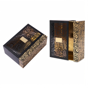 YUSHENG Gold Foil Embossed UV Premium Membership Card Packaging <b>Book</b> Shaped Rigid Slotted Paperboard Recyclable - Product Image 6