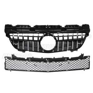 Grille de calandre avant noire supérieure et inférieure pour Mercedes-Benz Classe SLK R172 200 250 350 2012-2016 - Product Image 2