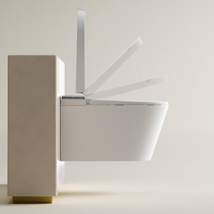 Nouveau Style Toilette Intelligente De Luxe Électrique Autonettoyant Toilette Intelligente Mur Accroché Télécommande Soutenue Smart <span class=keywords><strong>Wc</strong></span> - Product Image 5