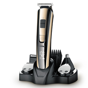 Tondeuse à barbe pour hommes, tondeuse à cheveux multifonctionnelle pour la <span class=keywords><strong>moustache</strong></span>, <span class=keywords><strong>kit</strong></span> de toilettage 5 en 1 pour le nez, les oreilles, le visage, USB, étanche, soin de la peau - Product Image 1