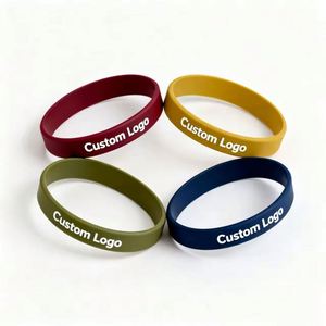 สายรัดข้อมือซิลิโคนแบบกำหนดเอง กำไลยางส่วนตัวพร้อมโลโก้หรือข้อความ - Product Image 2