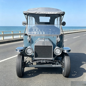 Voiture de tourisme électrique vintage ZOWN à absorption des chocs, style rétro classique, propulsée par batterie, pour service de réception de manoir - Product Image 1