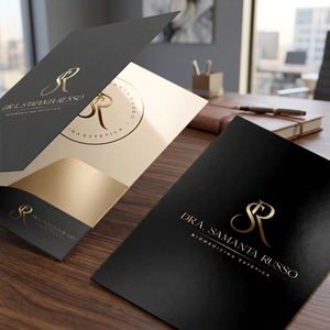 Wholesale Custom Logo Digital Printed Luxury Paper <b>A4</b> <b>File</b> Folders Hot Stamping for Hotel Restaurant Spa Club Document Storage - Product Image 5