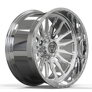 Jantes forgées monobloc XINLAI personnalisées, chromées polies, à déport profond, 20-24 pouces, 6x139.7 pour camions Ford Chevrolet - Product Image 5