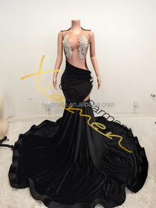 <span class=keywords><strong>Abito</strong></span> da ballo elegante con strass in oro personalizzato di ocstra Sexy corsetti in rete con <span class=keywords><strong>paillettes</strong></span> <span class=keywords><strong>lungo</strong></span> <span class=keywords><strong>abito</strong></span> da sera <span class=keywords><strong>abito</strong></span> da donna - Product Image 3