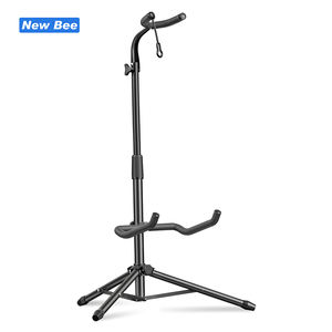 Accessoires pour instruments de musique, support de <span class=keywords><strong>guitare</strong></span> pliable réglable en hauteur, en métal, portable, pour guitares électriques, acoustiques, basses - Product Image 1