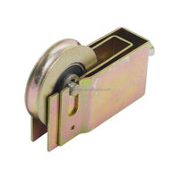 Roulettes de porte coulissante en acier moderne à faible bruit, revêtement zinc 4 mm, personnalisées Cowell E2506, avec poulies inférieures, garantie 2 ans