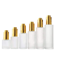 Flacon roll-on en verre transparent ou givré de 20 ml, 30 ml, 50 ml avec bouchon à vis en acier inoxydable pour huiles essentielles, parfums, baumes à lèvres