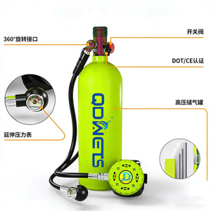 Diving Oxygen Cylinder 1.5L Portable Underwater Breathing Apparatus For Snorkeling And Deep Sea Diving - Product Image 4