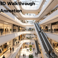 Service de Rendu Architectural et Vidéo de Visite Virtuelle 3D Photoréaliste Personnalisée pour Centres Commerciaux et Conception Intérieure