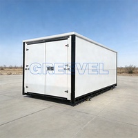 GoBox 16f Conteneur de stockage pliable préfabriqué portable en acier pour site, unité de stockage autonome, installation de stockage personnel