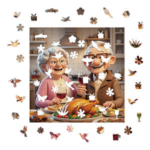 Cadeau de Souvenir Romantique pour Personnes Agées, Puzzle en Bois de 300 Pièces pour Couple Senior, Jouet Éducatif Écologique, Thérapie <span class=keywords><strong>Cognitive</strong></span> - Product Image 2