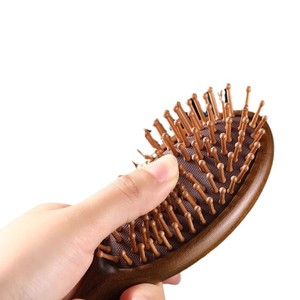 Zhebao Air <b>Cushion</b> Comb, Airbag Comb for Massaging Head Meridians, Wooden Comb, Sandalwood, Women's Long Hair, Scalp, Home Use, - Product Image 5