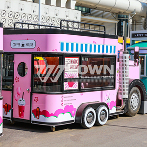 Best Selling Custom Mobile Food <b>Trailer</b> With Full Kitchen Fast Food Truck For Hamburger Taco Pizza - Product Image 5