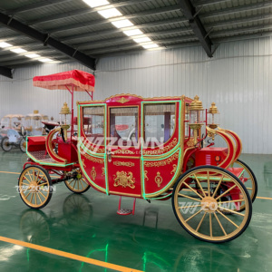 Vehículo Eléctrico Retro Tipo Carruaje Real con Asientos Cómodos para Turismo, Actividades de Club, Carnaval y Ceremonias de Boda - Product Image 3