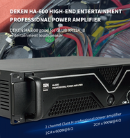 Amplificateur de puissance professionnel DEKEN HA-600 pour divertissement, 2 canaux (2U), KTV/Scène/Divertissement à domicile, KTV 8 ohms 600W*2/4 ohms 900W*2