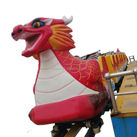 Manèges dans le parc d'attractions Train électrique Attraction Luna Park Dragon Roller Coaster Fun Rides