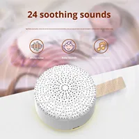 Machine à bruit blanc pour le sommeil, automatique, 24 sons naturels, autonomie de 48 heures, 5 niveaux de volume, 4 réglages de minuterie, pour bébés et adultes, sommeil profond