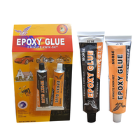 Adhésif époxy transparent 5 minutes à réglage rapide Colle époxy AB en 2 parties