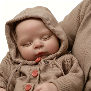 Muñeca Reborn de Vinilo de Silicona de 17 Pulgadas, Tamaño Real, <span class=keywords><strong>Piel</strong></span> Oscura, Ojos Abiertos Personalizados, Muñeca de Moda para Niñas - Product Image 2