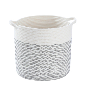 Cesta de Regalo Navideña Personalizada, Diseño Plegable Moderno, Contenedor de Almacenamiento de Tela Tejida a Mano para Libros y Revistas, Círculo de Cuerda de Algodón - Product Image 2