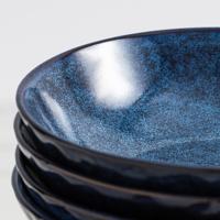 EKA-Glaçure réactive colorée bleue, vaisselle en grès de haute qualité, service de table en céramique pour la maison