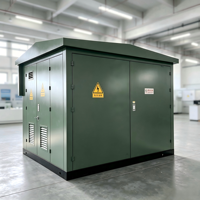 Subestación Compacta en Caja de 500kVA con Certificación CE ZHUOLI para Transmisión de Energía Eléctrica, IP54, Modelo Híbrido Personalizado de Doble Capa con Bloqueo