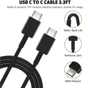 Câble de charge rapide 5A Super Rapide 45W, charge rapide PD Type C USB C pour Samsung S23 S22 Ultra S21 S20 FE S24 - Product Image 5