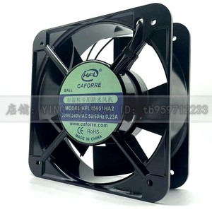 คาฟอร์เรพัดลมกันน้ำ 120x120x38 มม. ลูกปืน 220V สำหรับทำความเย็นเครื่องทำความชื้น - Product Image 1