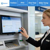 Panel PC Industrial Todo en Uno de Alto Brillo, Resistente al Agua, con Pantalla Táctil Capacitiva LCD para Cajeros Automáticos y Kioscos de Autoservicio