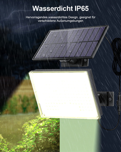 ไฟสปอร์ตไลท์ LED พลังงานแสงอาทิตย์ 5000K แสงเดย์ไลท์ พร้อมรีโมทคอนโทรล IP67 ตัวเรือนพลาสติก CRI85 รับประกัน 2 ปี ติดตั้งบนพื้น ความสว่างสูง เหมาะสำหรับใช้ในสวน - Product Image 4