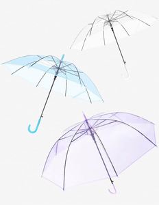 Dual Purpose <b>Automatic</b> Clear Long Handle Transparent Sun & Rain <b>Umbrella</b> With Custom Logo Great Corporate Giveaway - Product Image 6