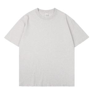 Venta al por mayor de algodón orgánico de impresión personalizada Logo camiseta de hombro caído de gran tamaño en blanco lavado ácido camiseta para hombres - Product Image 1