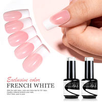 CX Beauty French White Gel Polish 15ml Gel Vente en gros Chaussette facilement détachée