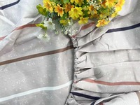 Maison coréenne 100% polyester fleur design moderne 8 pièces avec taie d'oreiller couette ensemble de literie pour le marché saoudien