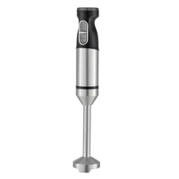 Mixeur Plongeant Électrique Tout-en-Un Turbo 1000W en Acier Inoxydable, Mini Mixeur Plongeant Manuel 800W avec 2 Vitesses Variables pour Usage Domestique
