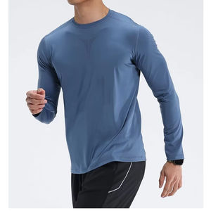 T-shirts de pêche à manches longues pour hommes personnalisés, séchage rapide, jersey sublimé avec protection <span class=keywords><strong>UV</strong></span> UPF 50+, 100% polyester pour adultes - Product Image 1
