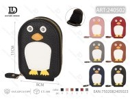 กระเป๋าเป๊ะอิงค์รูปเพนกวิน 7 นิ้ว ปิดด้วยซิป พิมพ์ลายการ์ตูน กระเป๋ามินิสำหรับผู้หญิง สะพายมือได้ทุกฤดูกาล - Product Image 1