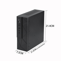 Boîtier MQ Mini ITX HTPC, châssis compact pour ordinateur de bureau, boîtier PC industriel, boîtier d'ordinateur de petite taille
