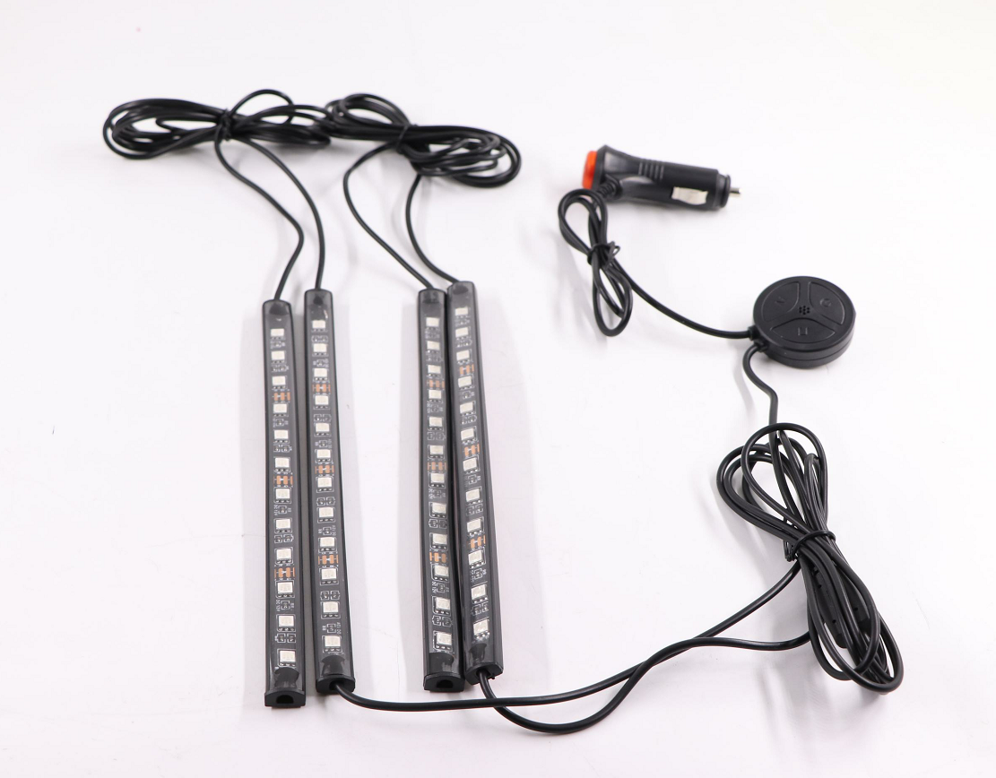 New LED Auto Lighting System with Bluetooth Voice Control & USB for  Universal Cars