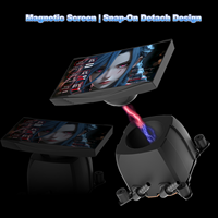 Refroidisseur liquide AIO AntarcChill 360 mm avec écran LCD de 5 pouces, affichage personnalisable, radiateur de refroidissement par eau pour processeur, pour boîtier de PC de jeu