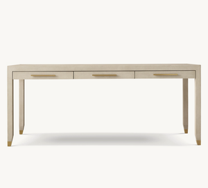 लक्जरी आधुनिक फैंसी इनडोर फर्नीचर ठोस लकड़ी लेखन डेस्क उच्च गुणवत्ता ओक कार्यालय डेस्क - Product Image 2