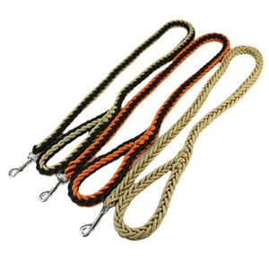Venta al por mayor de cuerda trenzada de un solo ocho hilos de moda atractivo colorido hecho a mano de algodón trenzado fuerte cuerda correas para perros - Product Image 5