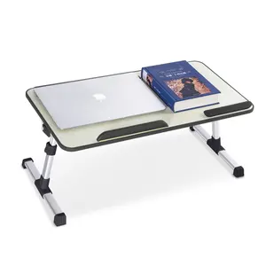 Table de bureau Portable avec ventilateur de refroidissement, plateau de lit réglable, polyvalent, pour ordinateur Portable, 1 pièce