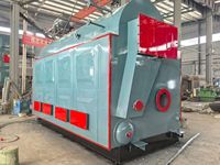 Boiler Air Panas Multi Bahan Bakar Biomassa Batubara Pelet Kayu Gas Alam Minyak Diesel Pemanas Industri DZS Otomatis Pabrik YINYU