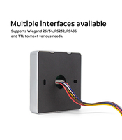 Lecteur de cartes intelligentes IC personnalisé avec code QR ABS, contrôle d'accès, 13,56 MHz