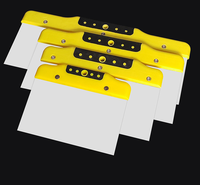 Ensemble de couteaux à enduire pour cloisons sèches de 10 pouces, couteaux à mastic en acier inoxydable avec lame conique pour la décoration murale, outils à main