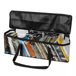 Chống nước mang trò chơi DVD chủ trường hợp Movie Organizer lưu trữ Bag trong suốt PVC phương tiện truyền thông lưu trữ với xử lý