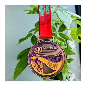 Fabbrica su misura incisa 3D Sport in metallo Taekwondo medaglie trofei di alta qualità placche eco-friendly oro antico/argento/bronzo - Product Image 4